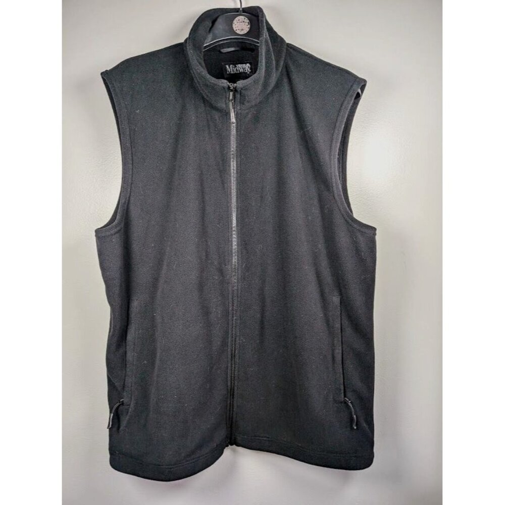 MidwayUSA Fleece Vest Men's Size XLT Tall Windproof Outdoor Warm Vintage NRA